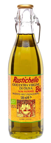 Huile d'olive extra vierge BIO non filtrée 500 ml - RUSTIHELLO